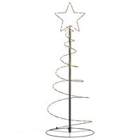 VidaXL Led-kerstboom 80 leds warm wit 120 cm