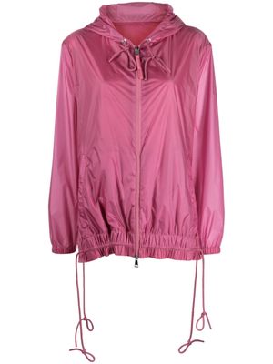 Moncler veste zippée à capuche - Rose