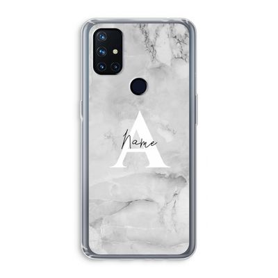 Ivory Marble: OnePlus Nord N10 5G Transparant Hoesje