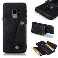 Lederen beschermhoes voor Galaxy S9 (zwart)