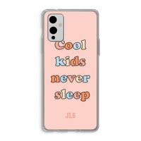 Cool Kids Never Sleep: OnePlus 9 Transparant Hoesje