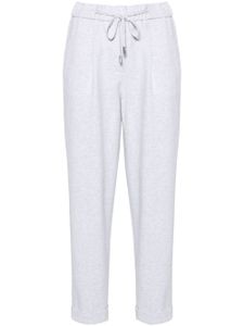 Peserico pantalon de jogging à effet chiné - Gris