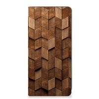 Book Wallet Case voor Samsung Galaxy A71 Wooden Cubes