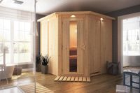 Karibu | Jarin Sauna met Dakkraag | Energiesparende Deur | Kachel 9 kW Geïntegreerde Bediening - thumbnail