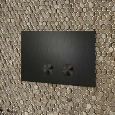 Drukplaat Inti Bath Press RVS 316 tbv UP320/UP720/TECE Matt Gun Metal Inti Bath