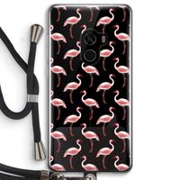 Flamingoprint groen: Xiaomi Mi Mix 2 Transparant Hoesje met koord