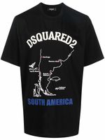 DSQUARED2 t-shirt à logo imprimé - Noir