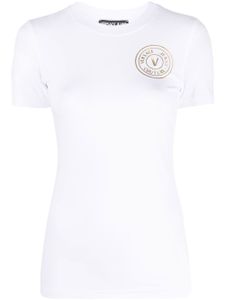 Versace Jeans Couture t-shirt à logo poitrine imprimé - Blanc