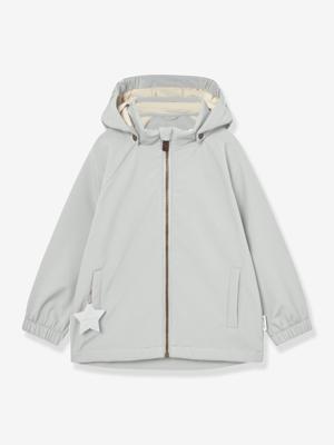 Softshell babyjas met capuchon, winddicht en waterafstotend MATADEN MINI A TURE mintgroen