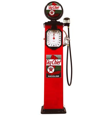 Texaco Sky Chief Wayne 861 - 1932 Clockface Benzinepomp - Reproductie