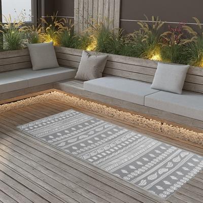 VidaXL Buitenkleed arakil 80x150 cm polypropeen grijs
