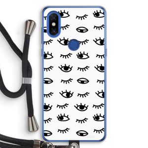 Eye pattern #2: Xiaomi Mi Mix 3 Transparant Hoesje met koord