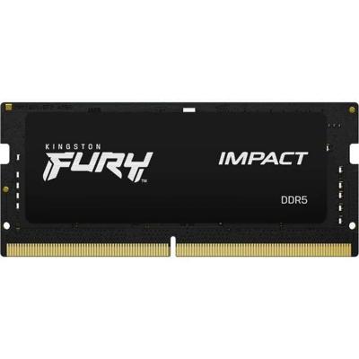 Geheugenkit - Kingston - Kingston FURY Impact - DDR5 - kit - 64 GB: 2 x 32 GB - SO DIMM 262 pins - 5600 MHz / PC5-44800 - geheugen