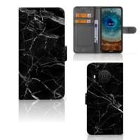 Nokia X10 | Nokia X20 | Bookcase | Marmer Zwart - Origineel Cadeau Vader