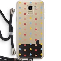 Bollen: Samsung Galaxy J6 (2018) Transparant Hoesje met koord