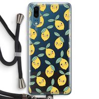 Citroenen: Huawei P20 Transparant Hoesje met koord