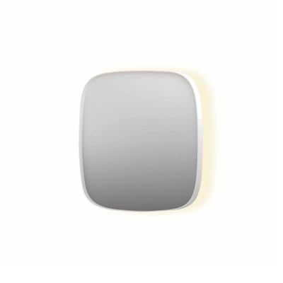 Spiegel INK SP30 60x4x60 cm incl. Indirect LED-Verlichting Rondom en Spiegelverwarming Mat Wit