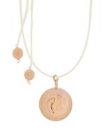 Proud MaMa Zwangerschapsketting Babybel Sofie creme baby feet rose