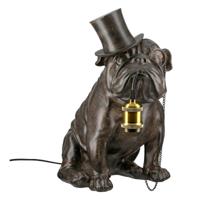 Tafellamp Pug Bruin