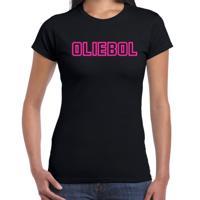 Fout kersttrui t-shirt voor dames - oliebol - roze - oliebollen - kerst/nieuwjaar