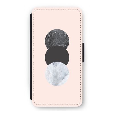Marmeren cirkels: iPhone 12 Flip Hoesje