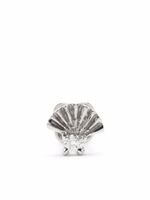 We by WHITEbIRD puce d'oreille Eventail en or blanc 14ct et 18ct ornée de diamants - Argent