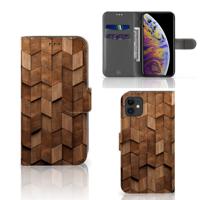 Book Style Case voor Apple iPhone 11 Wooden Cubes Book Style Case voor Apple iPhone 11 Wooden Cubes