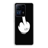 Middle finger black: Xiaomi Mi Mix 4 Transparant Hoesje