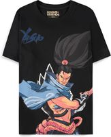 League Of Legends - Yasuo Men's Short Sleeved Black T-shirt