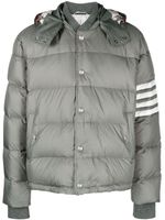 Thom Browne veste bomber à détails rayés - Gris