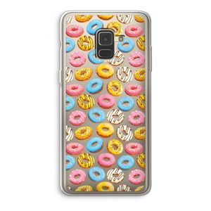 Pink donuts: Samsung Galaxy A8 (2018) Transparant Hoesje