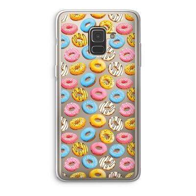 Pink donuts: Samsung Galaxy A8 (2018) Transparant Hoesje
