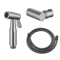 Fortifura Calvi Bidetset - handdouche - slang 150cm - houder - Geborsteld RVS PVD (RVS) SW970017 SW720566 SW767382
