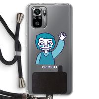 Zwaai: Xiaomi Redmi Note 10S Transparant Hoesje met koord