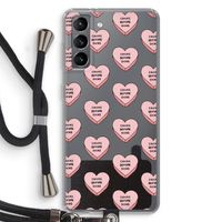 Chicks before dicks: Samsung Galaxy S21 Transparant Hoesje met koord