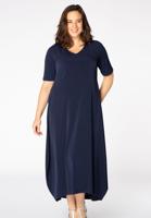 Yoek Midi jurk | Blauw | Maat 38/40 Yoek Midi jurk | Blauw | Maat 38/40
