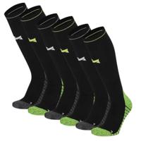 Xtreme Compressie Sokken Hardlopen 6-pack Multi Black-45/47