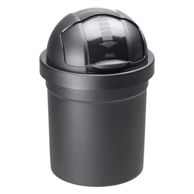 Rotho roll bob afvalemmer 10l zwart