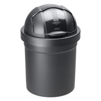 Rotho roll bob afvalemmer 10l zwart