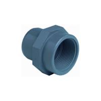 PVC inzetschroefbus Ø50mm x 40mm x 1½" binnendraad PN10