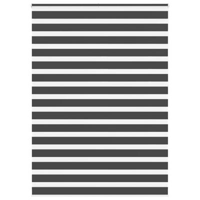 Zebra rolgordijn 155x230 cm stofbreedte 150,9 cm zwart