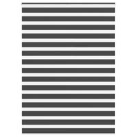 Zebra rolgordijn 155x230 cm stofbreedte 150,9 cm zwart