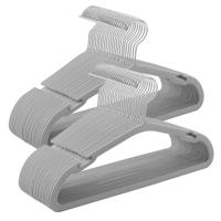 Kinderkleerhangers met antislip en brede schouderinkepingen, Duifgrijs / 35B x 20H cm