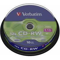 Verbatim CD-RW 12x 10st. Spindle - thumbnail