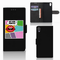 Sony Xperia XA1 Wallet Case met Pasjes Popart Princess - thumbnail