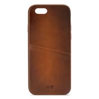 Senza Desire Leather Cover with Card Slot Apple iPhone 6/6S Burned Cognac