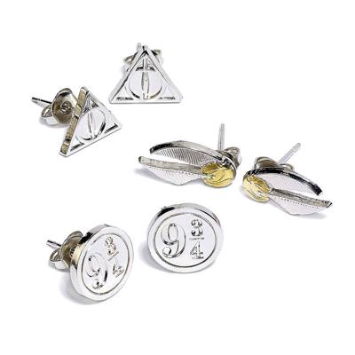Harry Potter Oorbellen set van 3 knopjes Harry Potter Oorbellen set van 3 knopjes