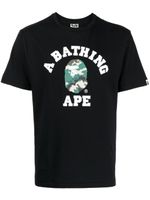 A BATHING APE® t-shirt en coton à logo imprimé - Noir - thumbnail