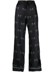 Macgraw pantalon imprimé à design ample - Noir