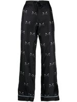 Macgraw pantalon imprimé à design ample - Noir